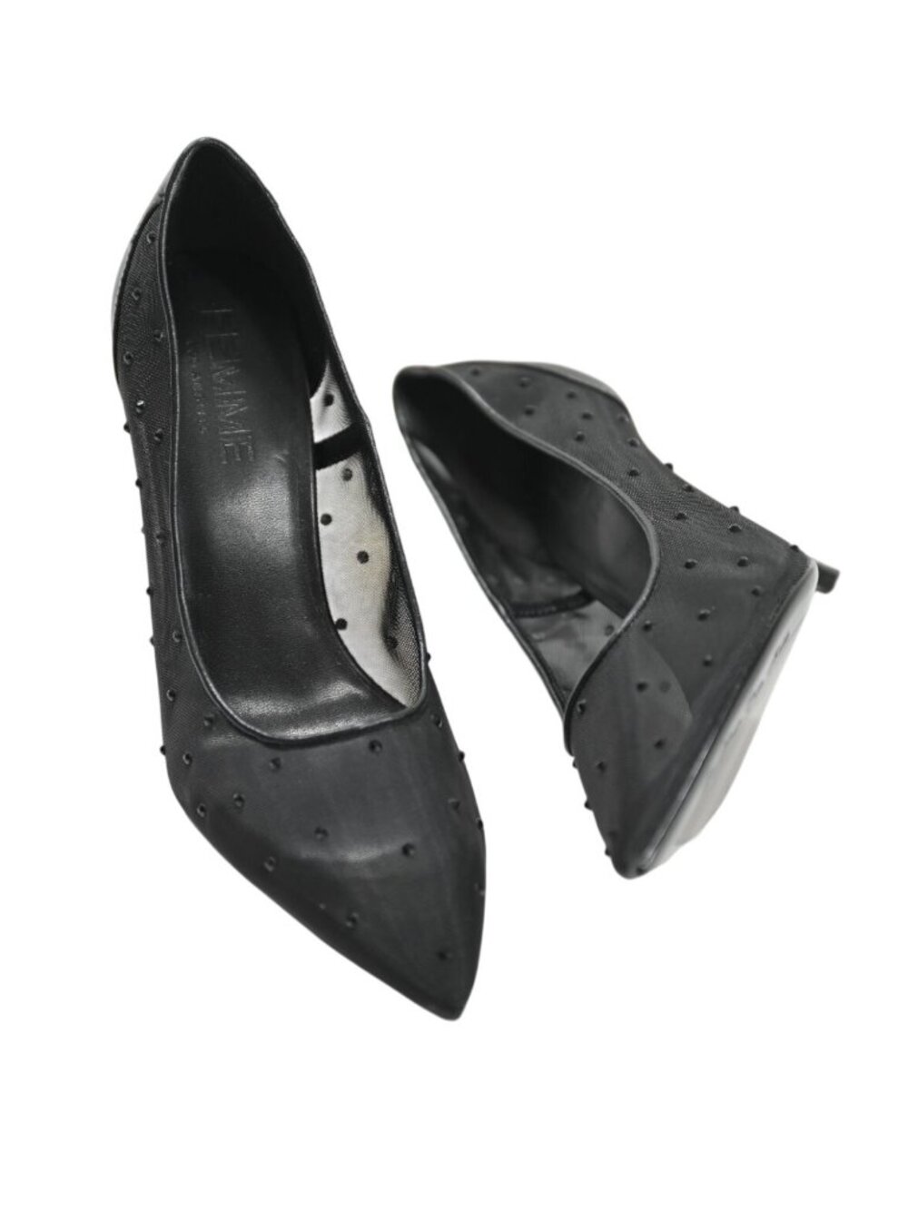 Femme Los Angeles The Collette Pump in Black Diamond